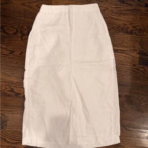 Abercrombie & Fitch White Pencil Skirt